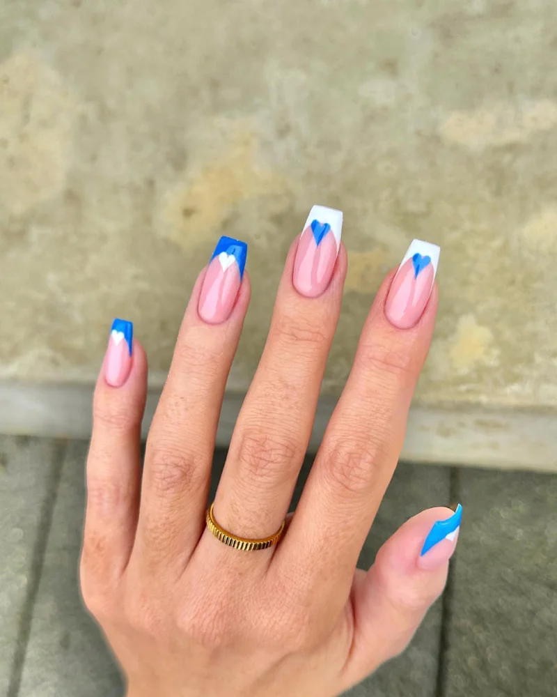 Blue Valentine Nails