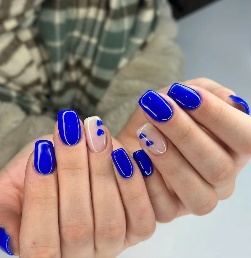 Blue Valentine Nails