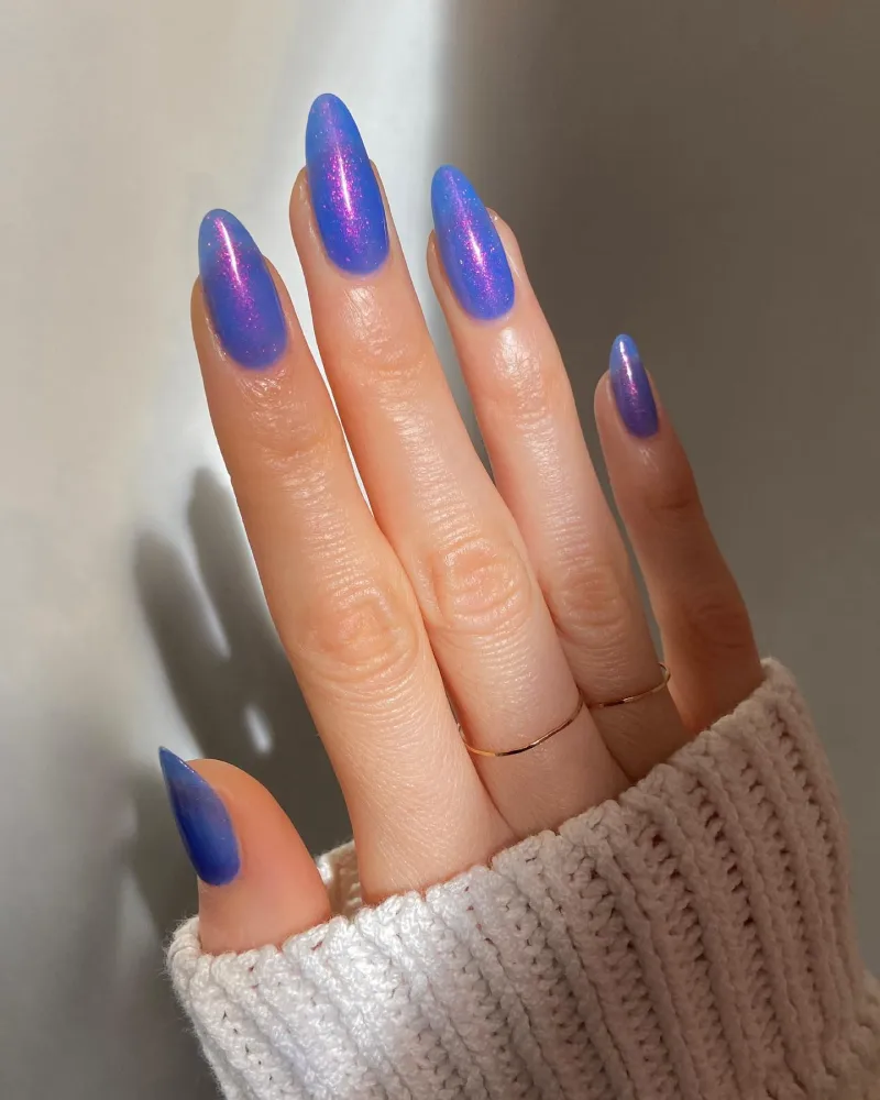 Blue Valentine Nails