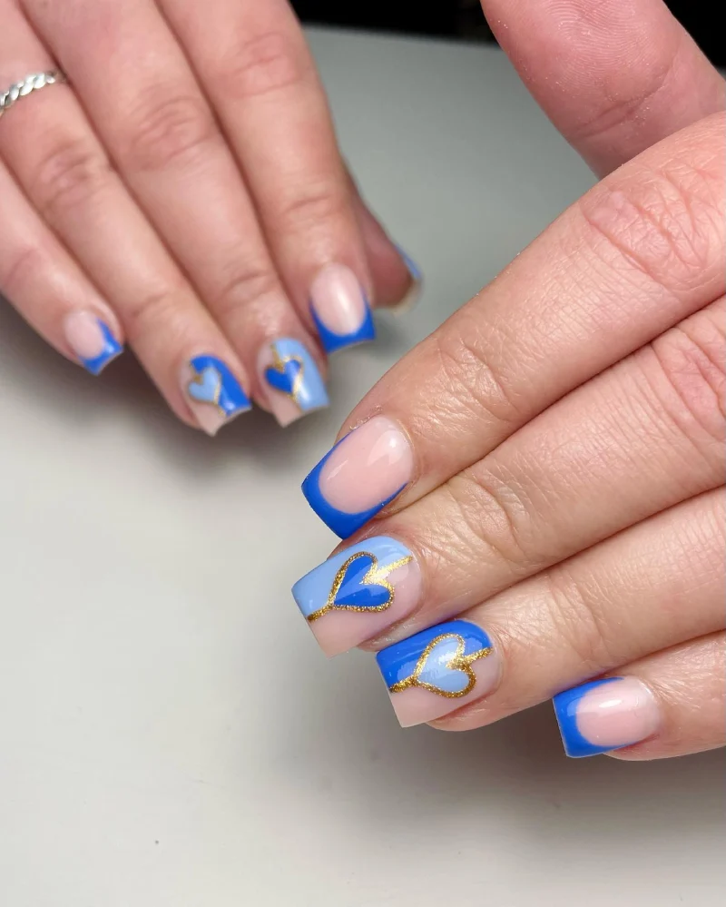 Blue Valentine Nails