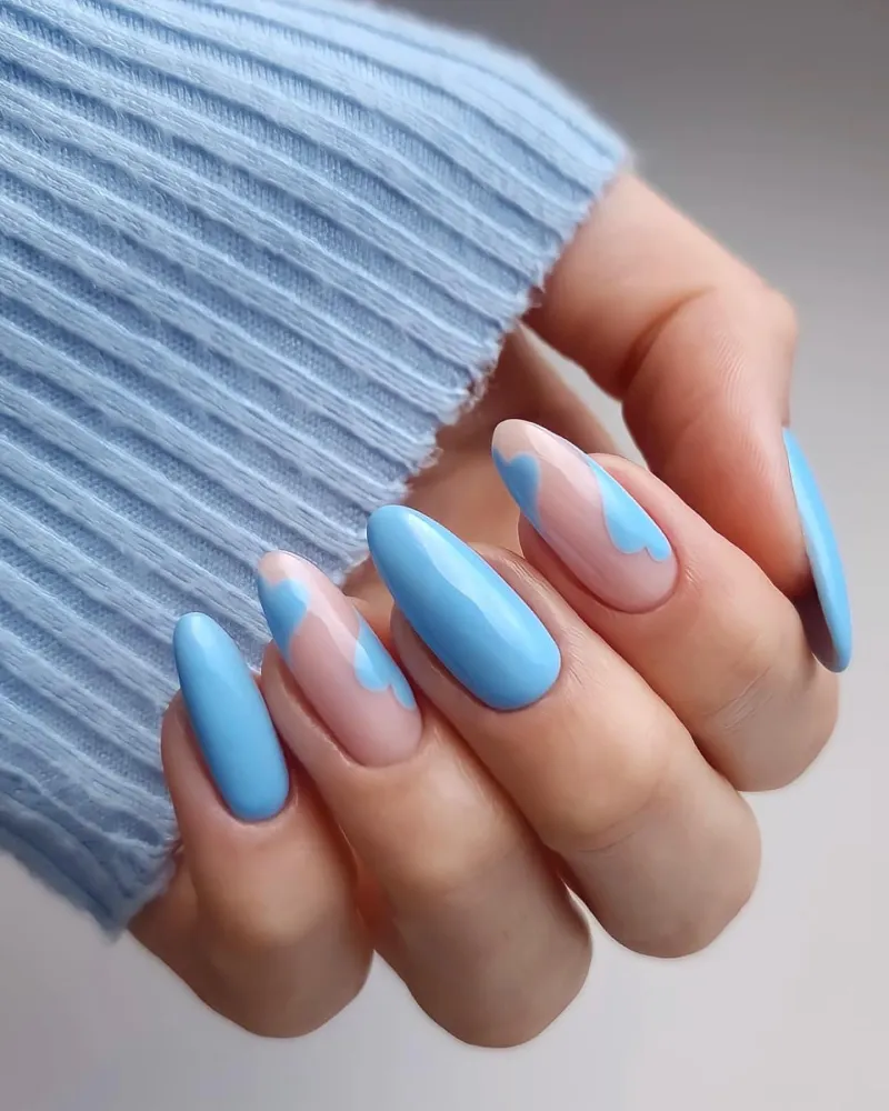 Blue Valentine Nails