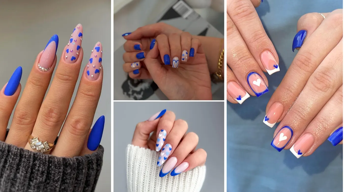 Gorgeous Blue Valentine Nail Designs You'll Love