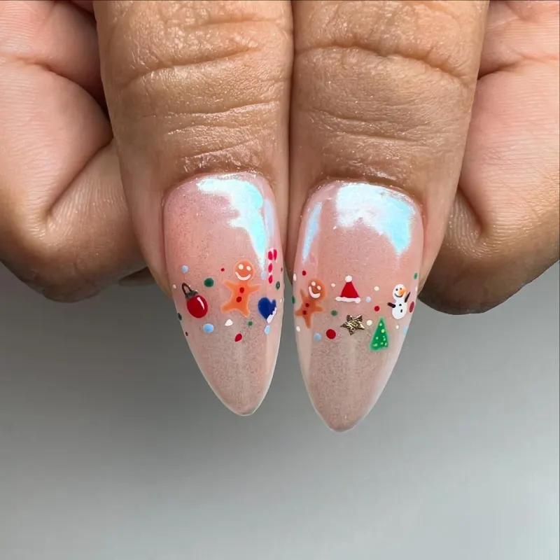 cute christmas nails