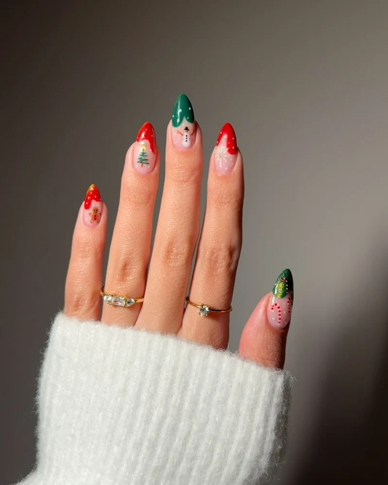 cute christmas nails