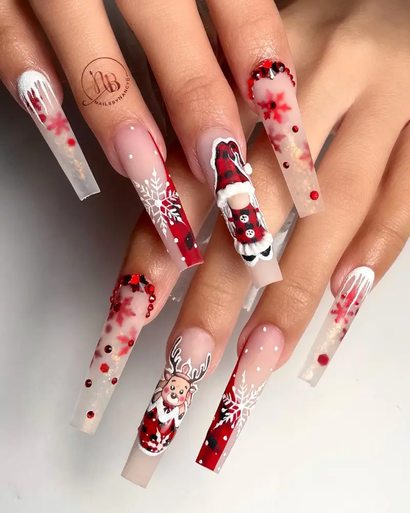 cute christmas nails