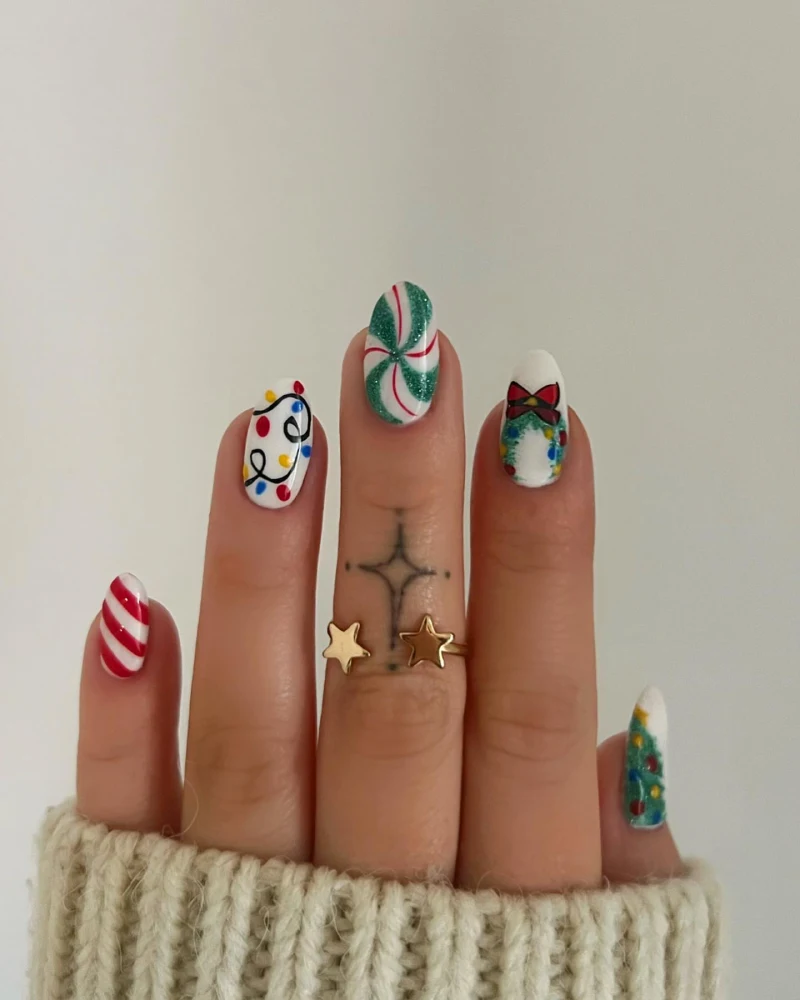 grinch nail ideas