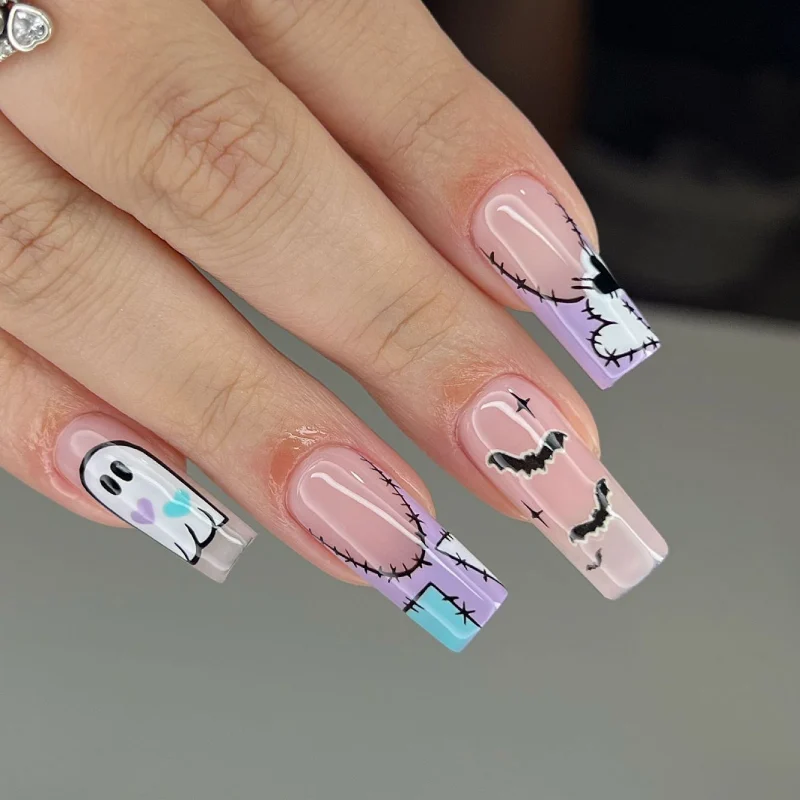 long square nail design ideas