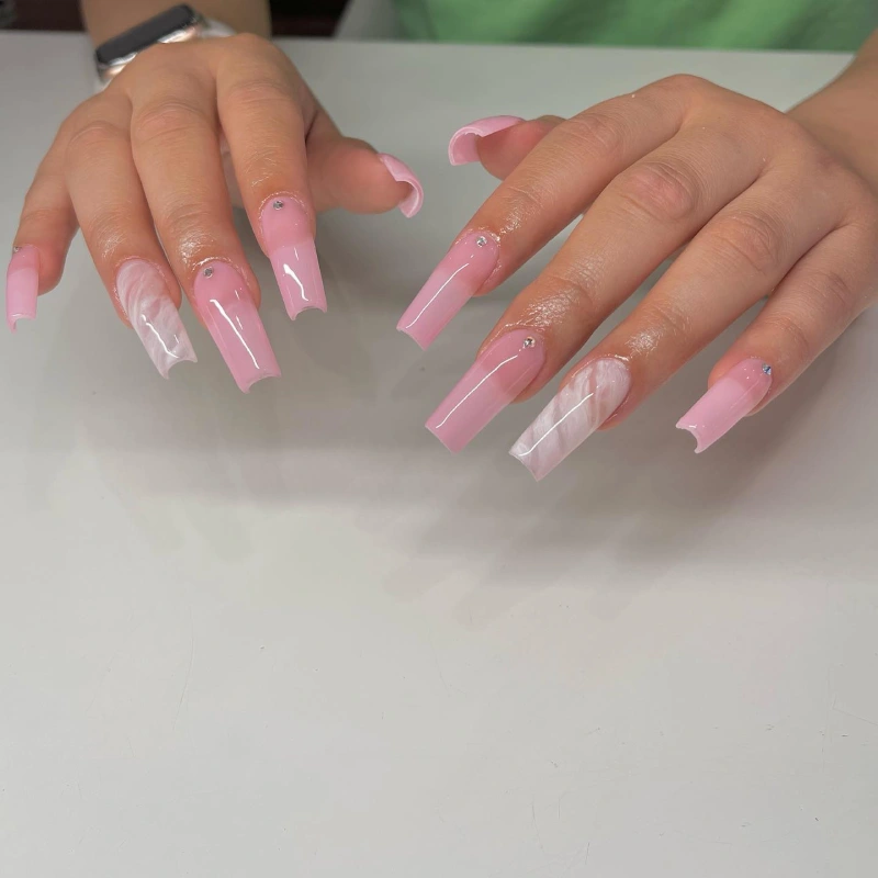 long square nail design ideas