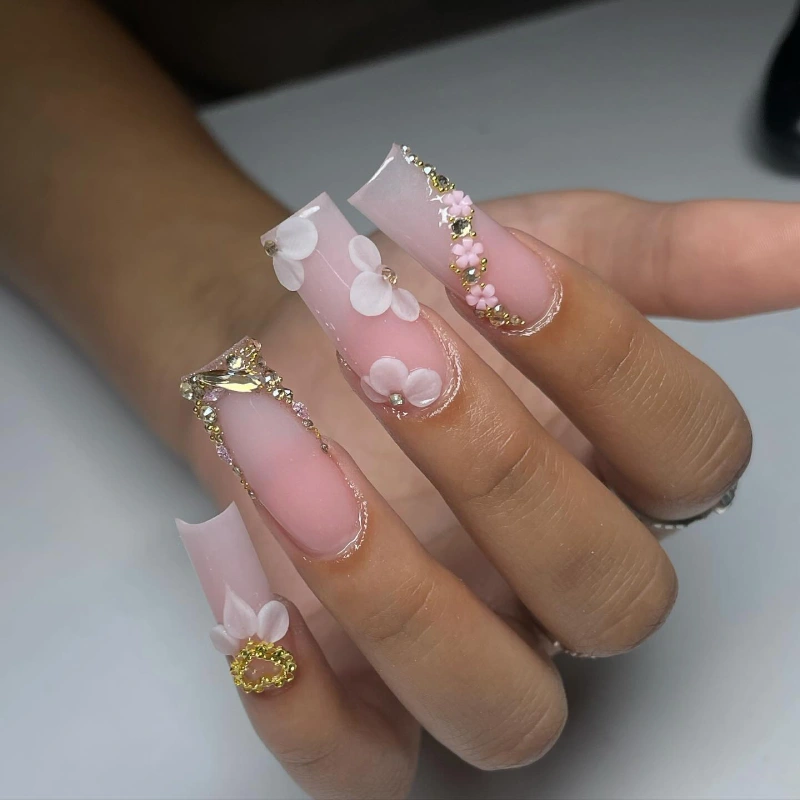 long square nail design ideas