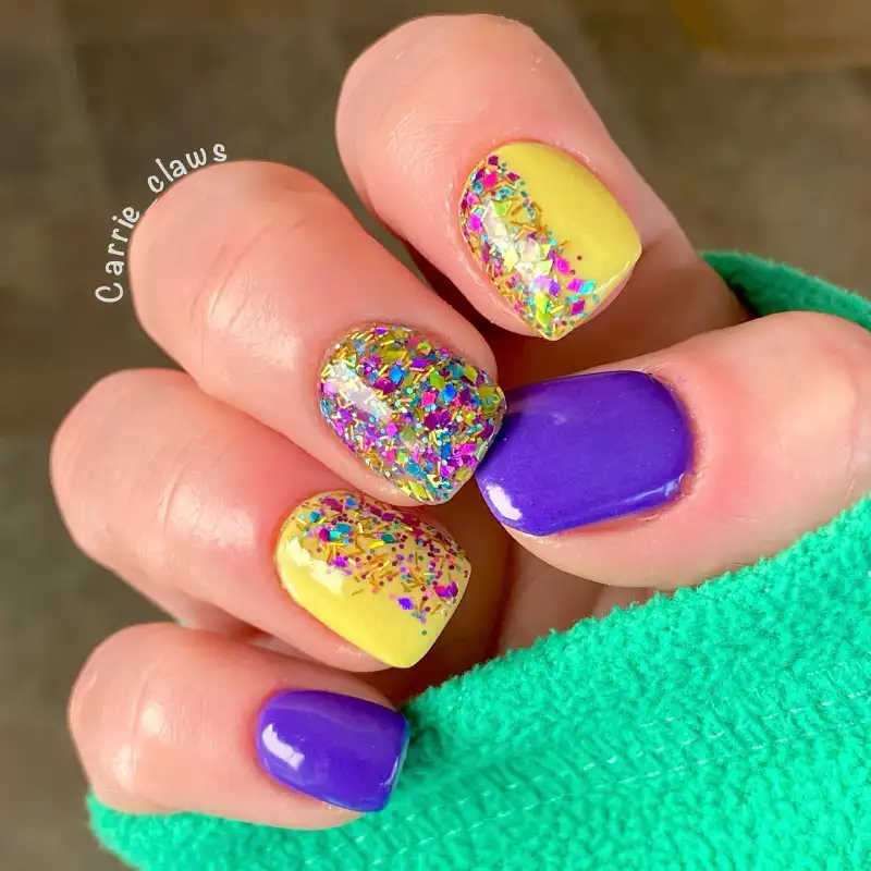 mardi gras nails