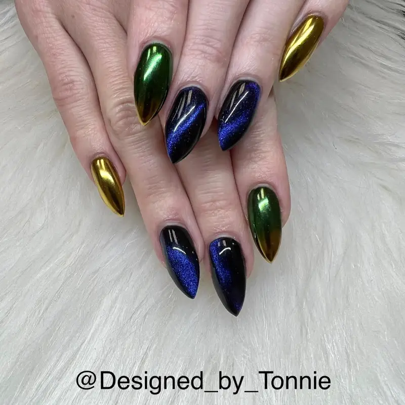 mardi gras nails