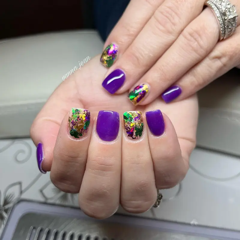 mardi gras nails