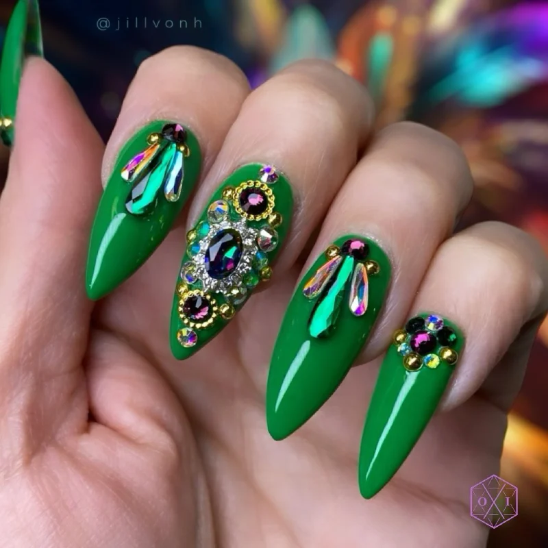 mardi gras nails