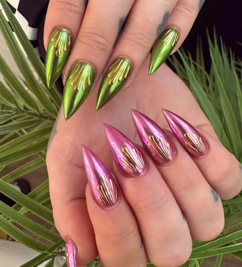 mardi gras nails