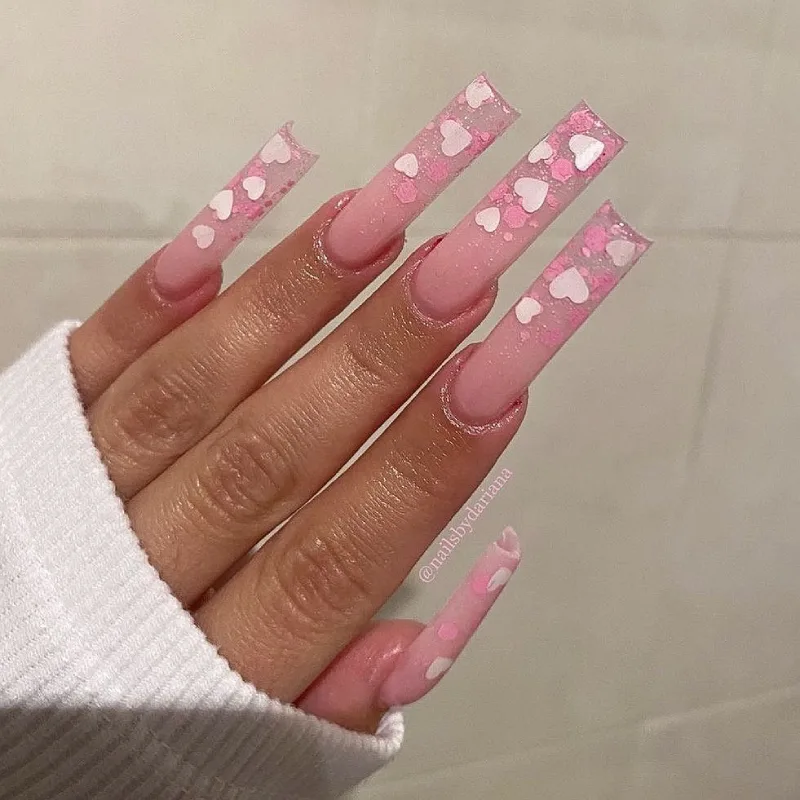 Pink Valentine’s Day Nail