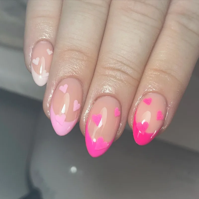 Pink Valentine’s Day Nail