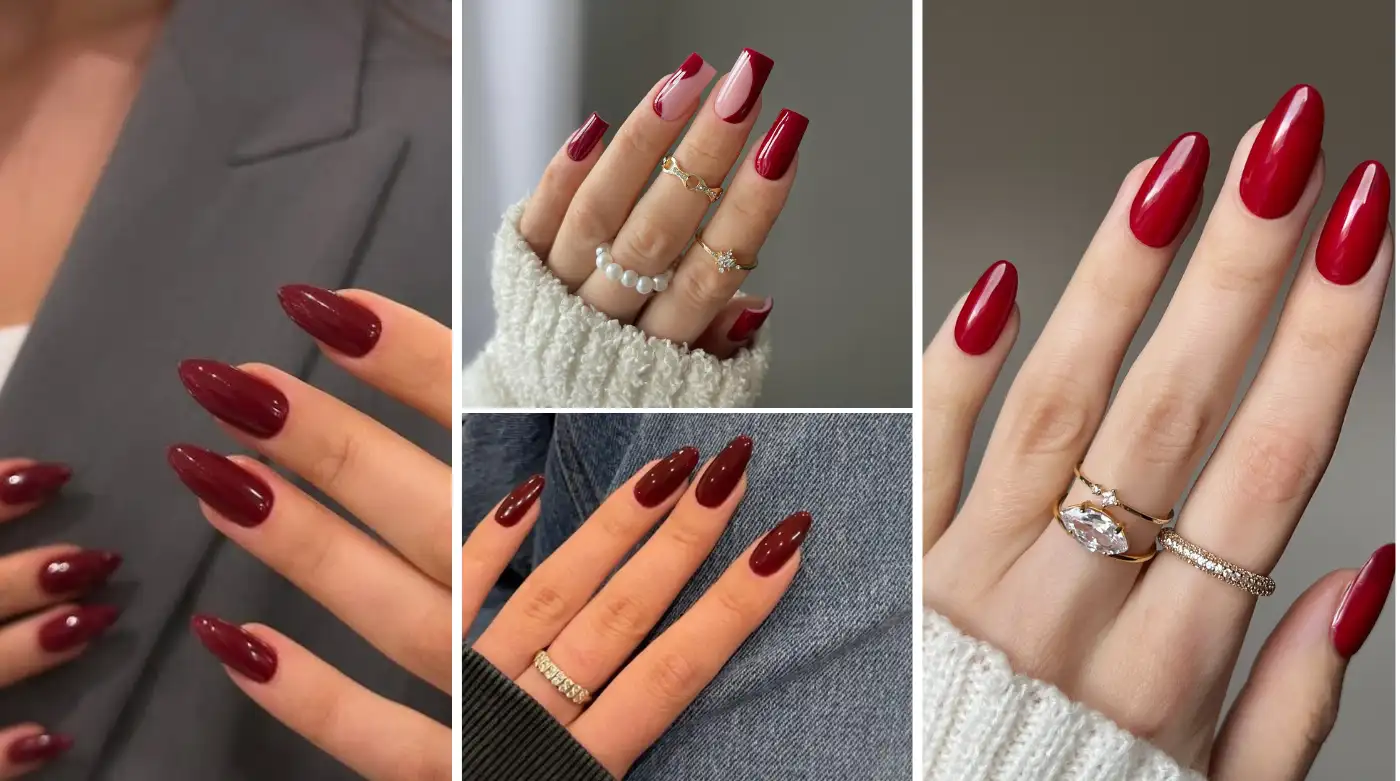 Elegant Red Nails for a Glamorous Look