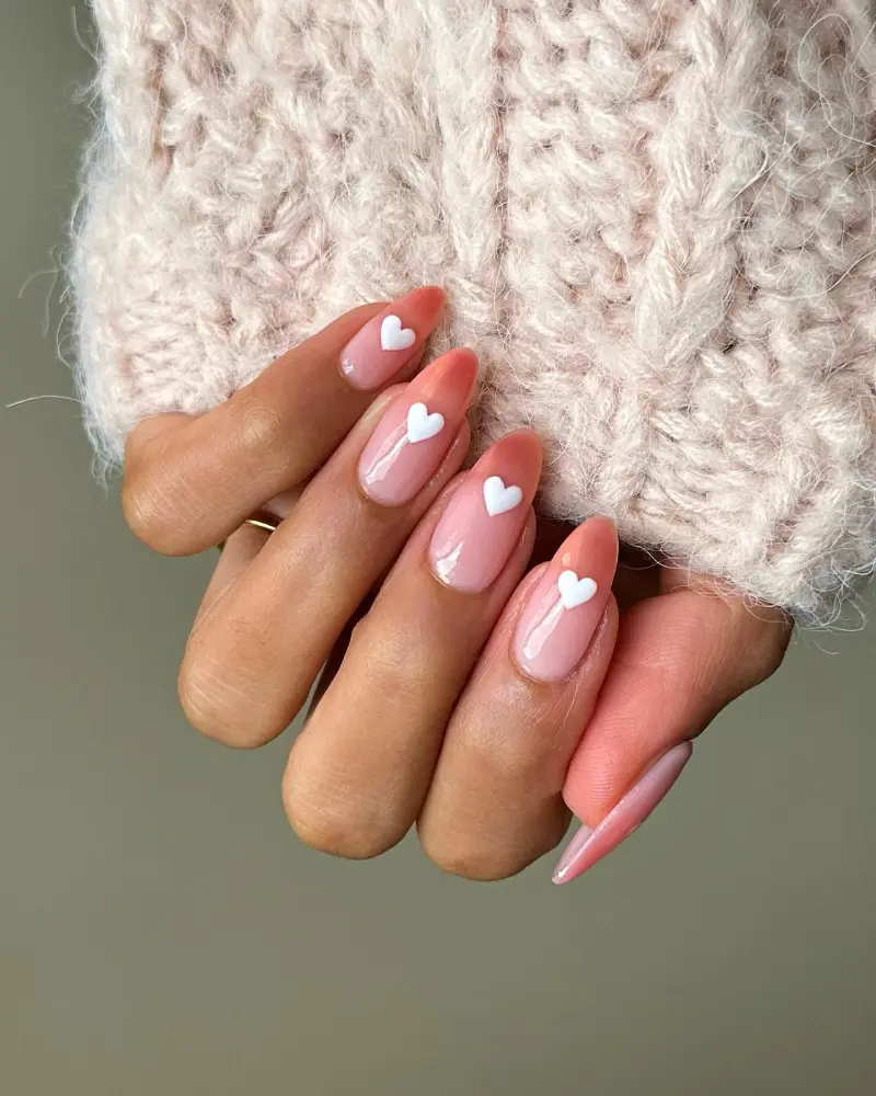 Simple Valentine's Day Nails