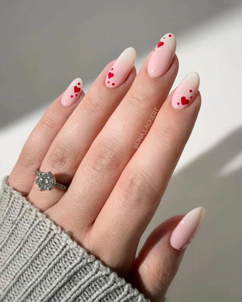 Simple Valentine's Day Nails