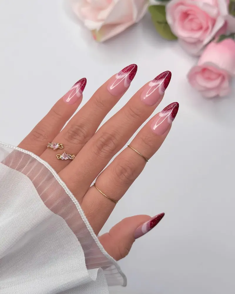 Simple Valentine's Day Nails