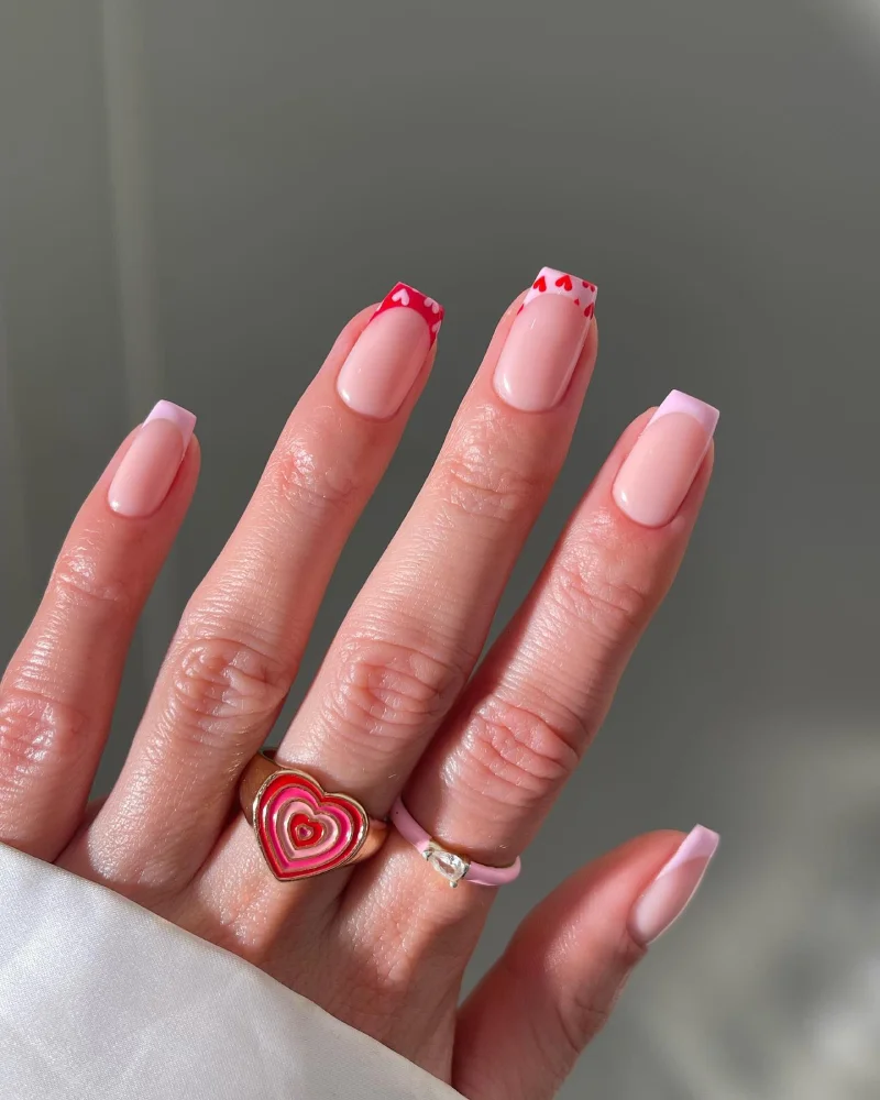 Simple Valentine's Day Nails