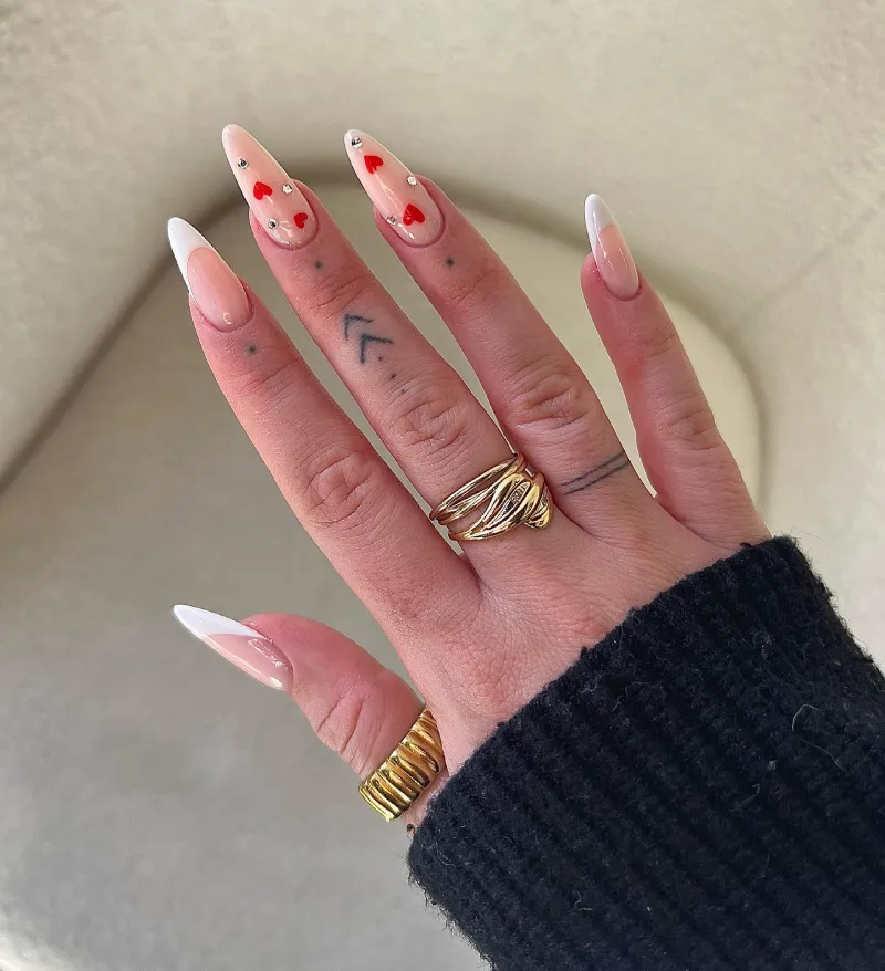 Simple Valentine's Day Nails