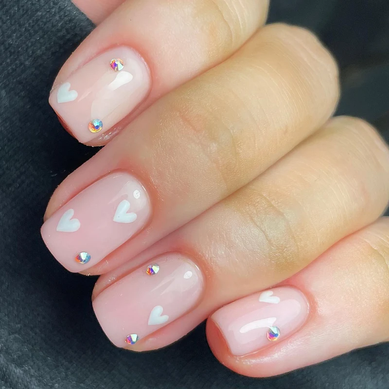 Simple Valentine's Day Nails