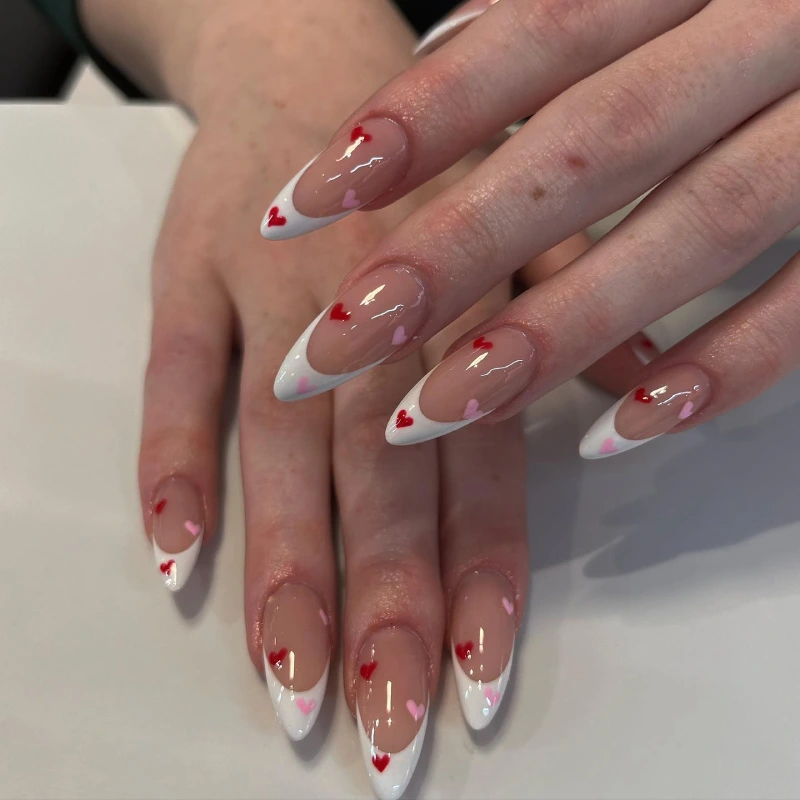 Simple Valentine's Day Nails