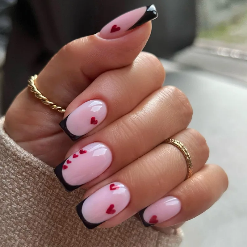 Simple Valentine's Day Nails