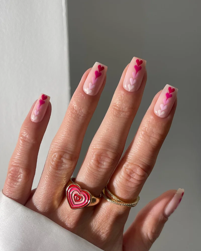 Simple Valentine's Day Nails