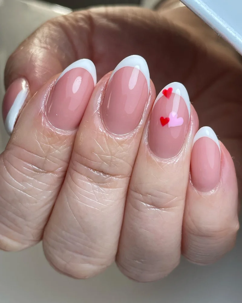 Simple Valentine's Day Nails