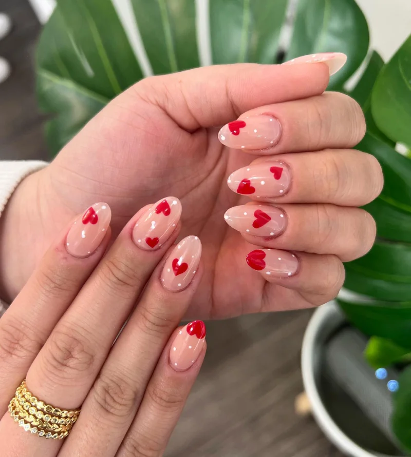 Simple Valentine's Day Nails