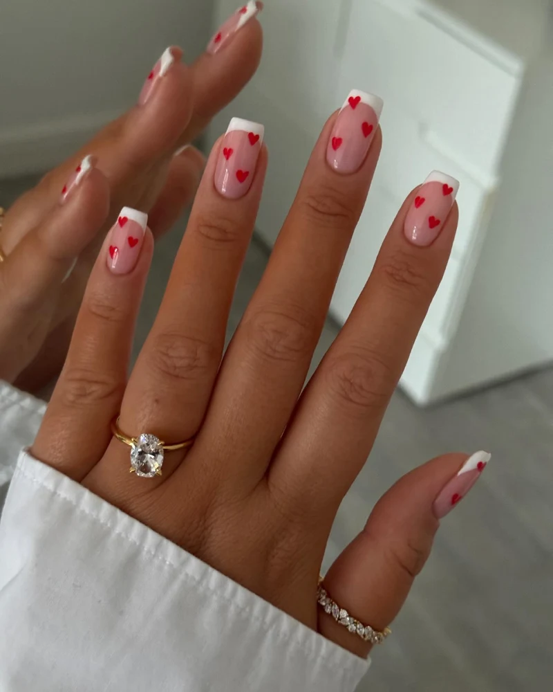 Simple Valentine's Day Nails